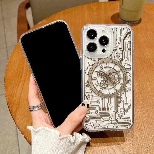 iPhone Series MagSafe Edition Mecha Transparent Case