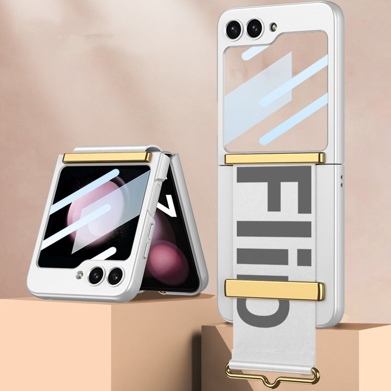 Galaxy Z Flip6 Wristband Ultra-thin Frosted Case