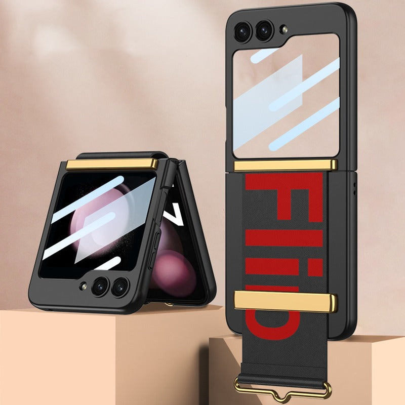 Galaxy Z Flip6 Wristband Ultra-thin Frosted Case