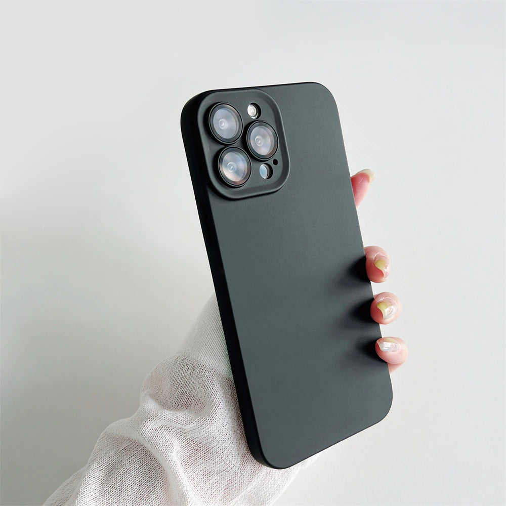 iPhone Series Ultra-Thin Matte Paper Back Case