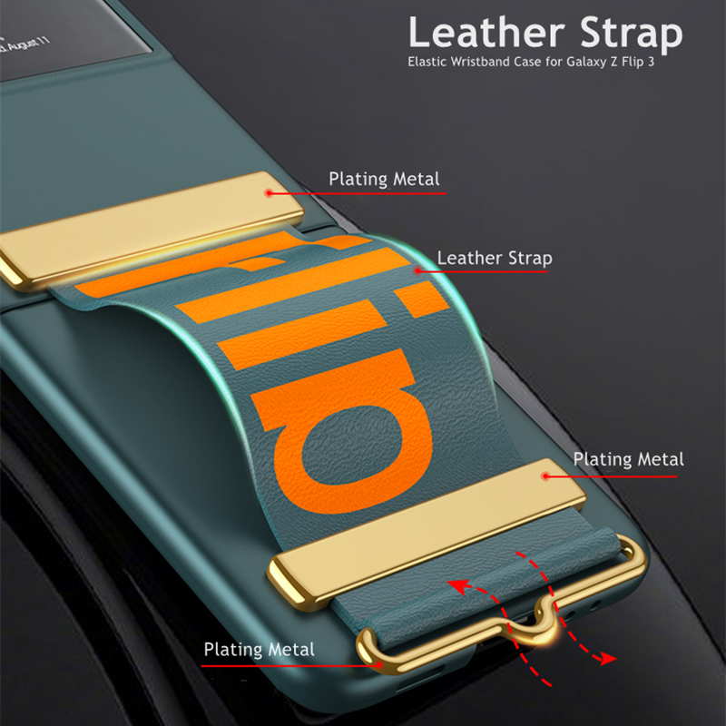 Galaxy Z Flip6 Wristband Ultra-thin Frosted Case