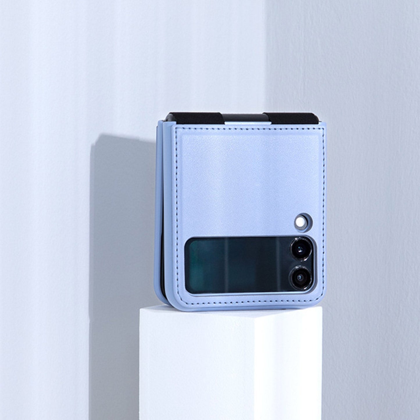 Galaxy Z Flip4 Luxury Leather Kickstand Case