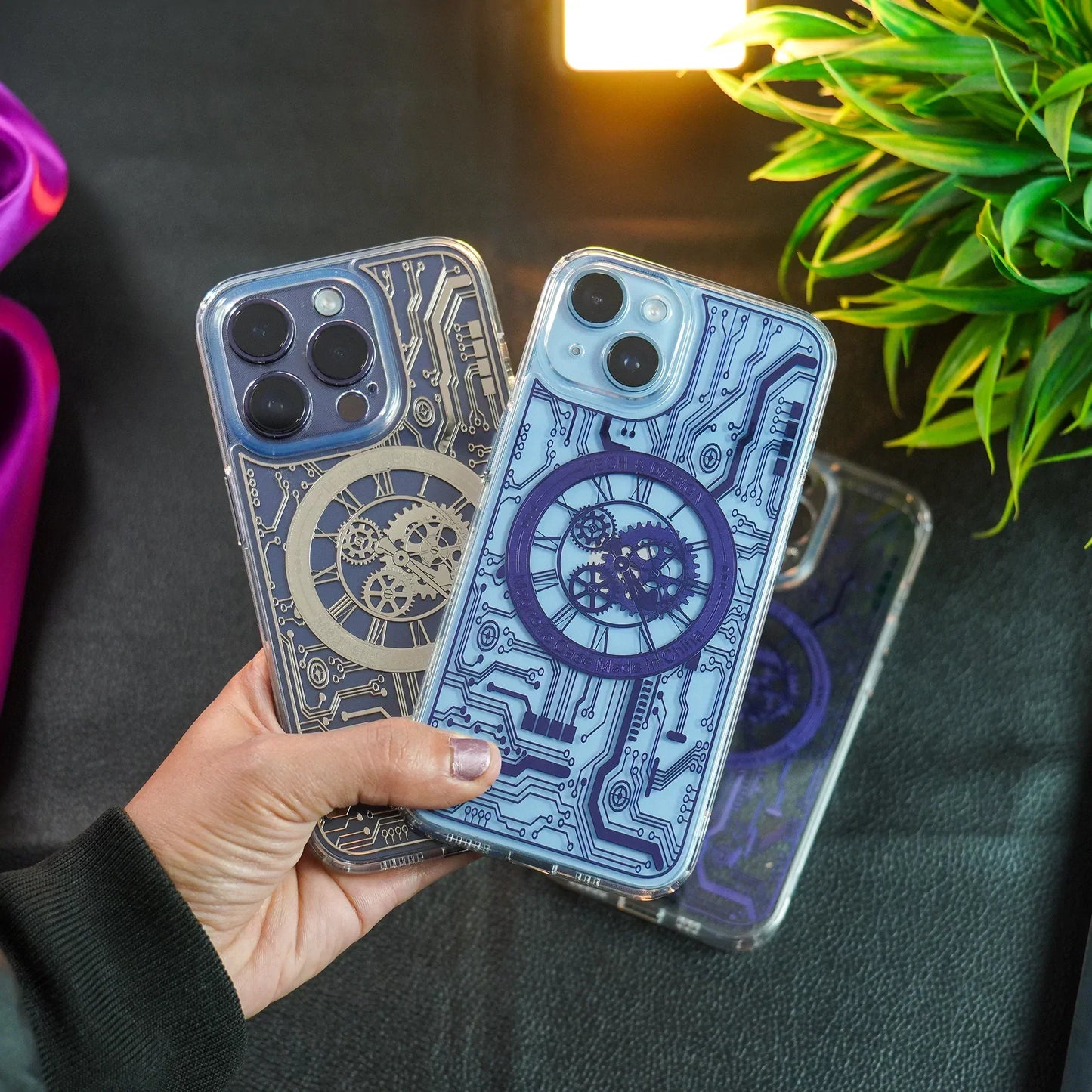 iPhone Series MagSafe Edition Mecha Transparent Case