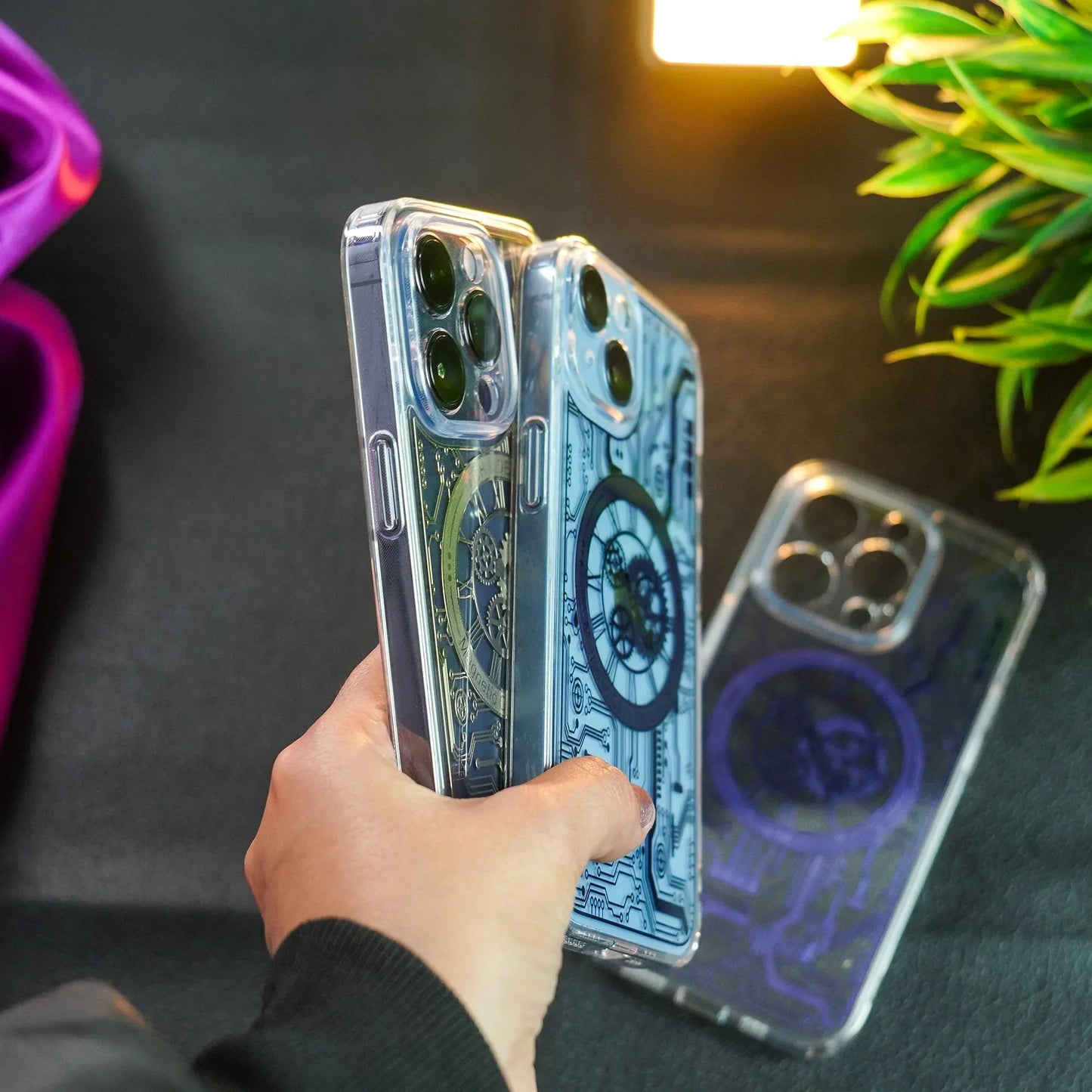 iPhone Series MagSafe Edition Mecha Transparent Case