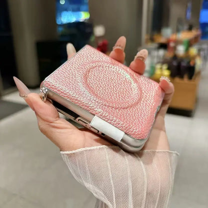 Elegant Blush Leather Case