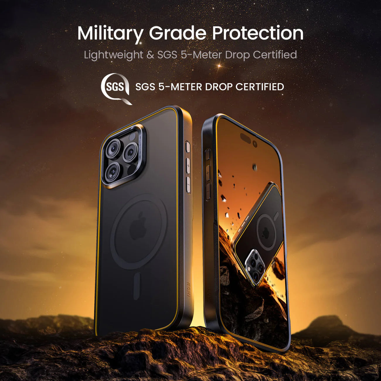 Sleek Matte Metal Lens Shield Case - iPhone