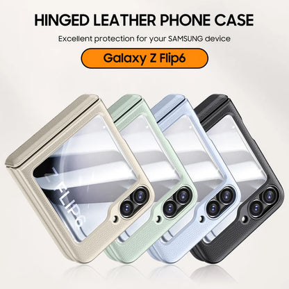 Galaxy Z Flip Series Refined Basics Luxe Leather Case