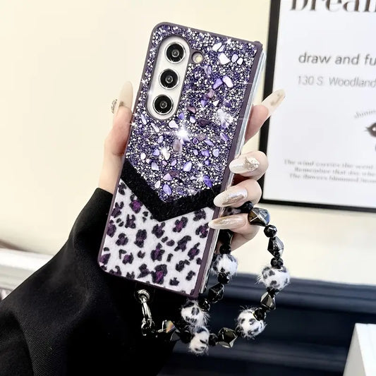 Glam Leopard Spark Phone Case - Samsung