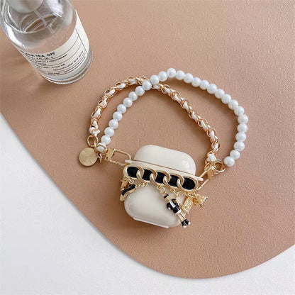 Luxury Pearl Chain AirPods Case