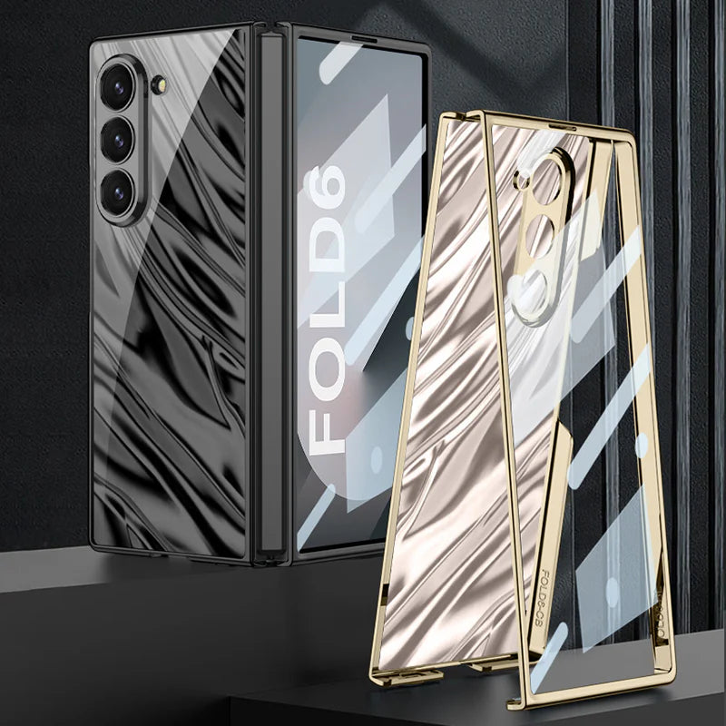 Galaxy Z Fold6 Electro Wave Pattern Shiny Case