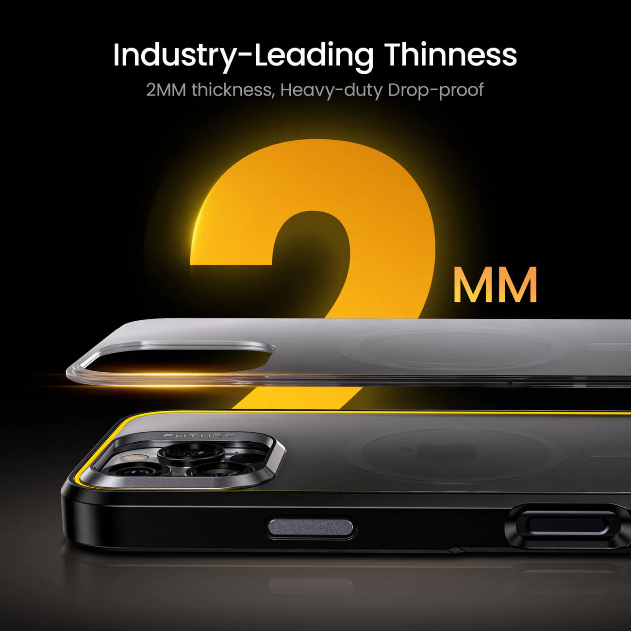 Sleek Matte Metal Lens Shield Case - iPhone