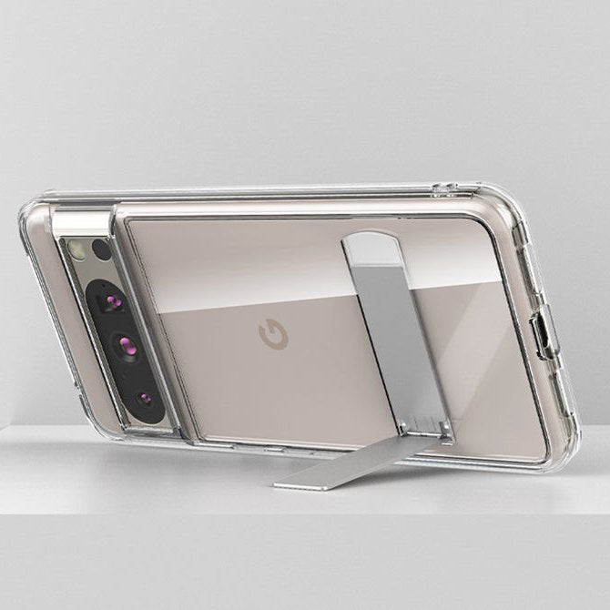 Versatile Refined Clear Kickstand Case - Google