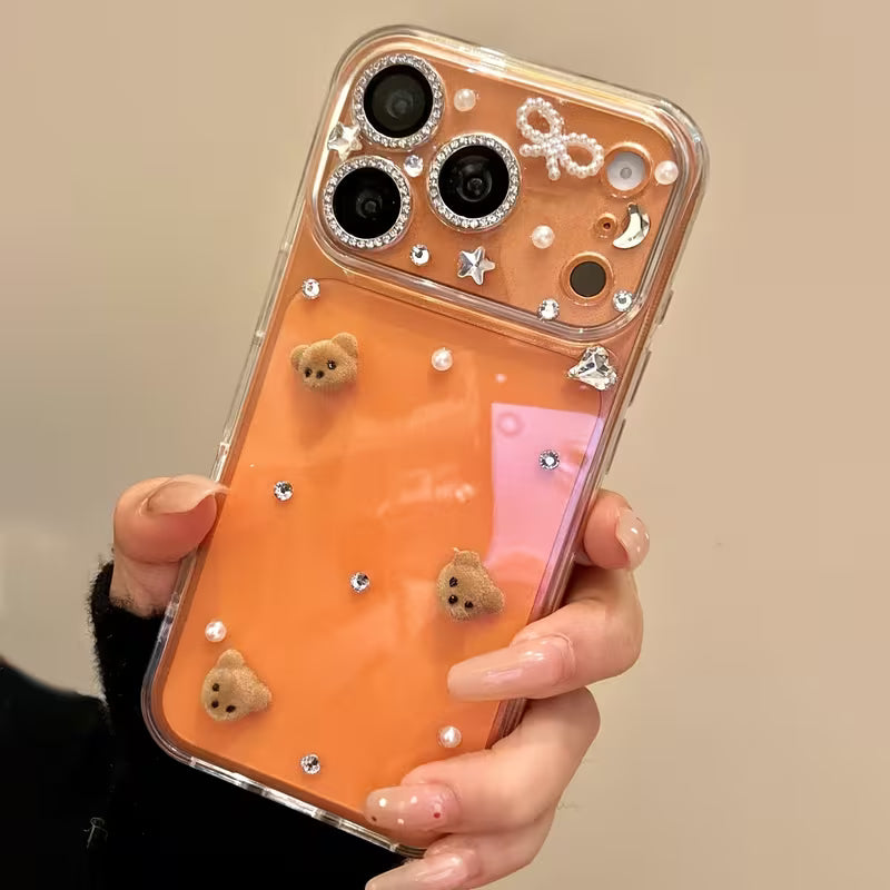Teddy Jewel Charm Stardust Case
