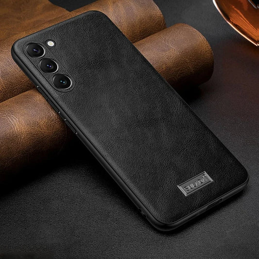 Royal Leather Armor Shield Case - Samsung