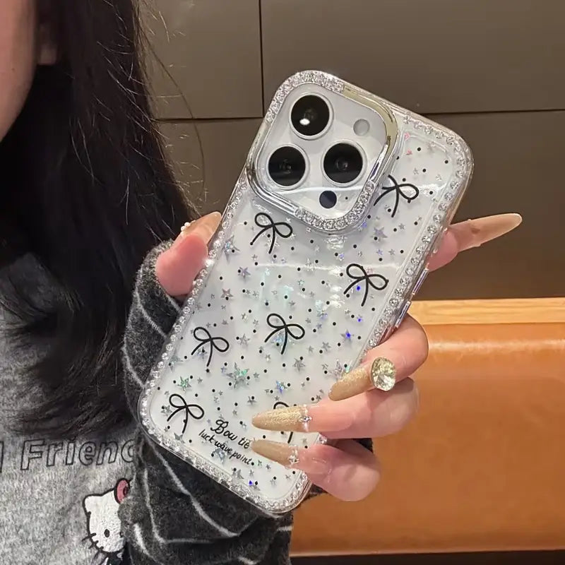 Twinkle Ribbon Bow Aesthetic Case