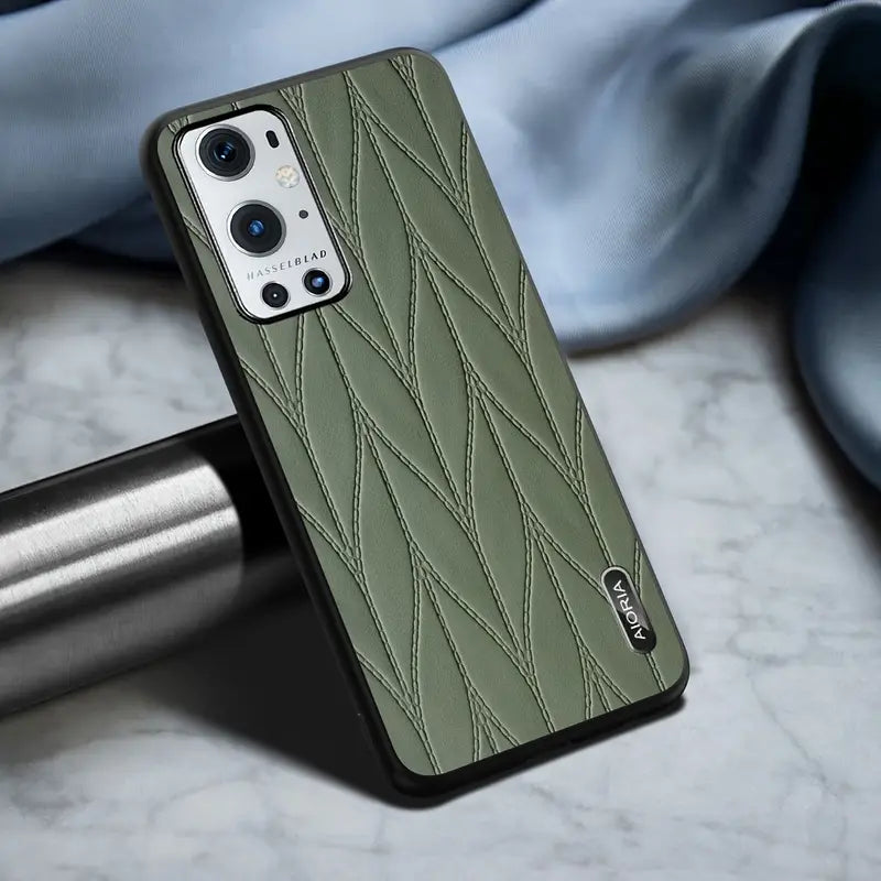 OnePlus Nord Series Nature Leafe Stitch Leather Case