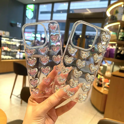 Glam Love Heart Phone Case