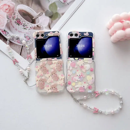 Candy Foldable Bear Bunny Case - Samsung
