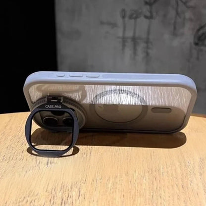 Durable Lens Flip Stand Magsafe Case - iPhone