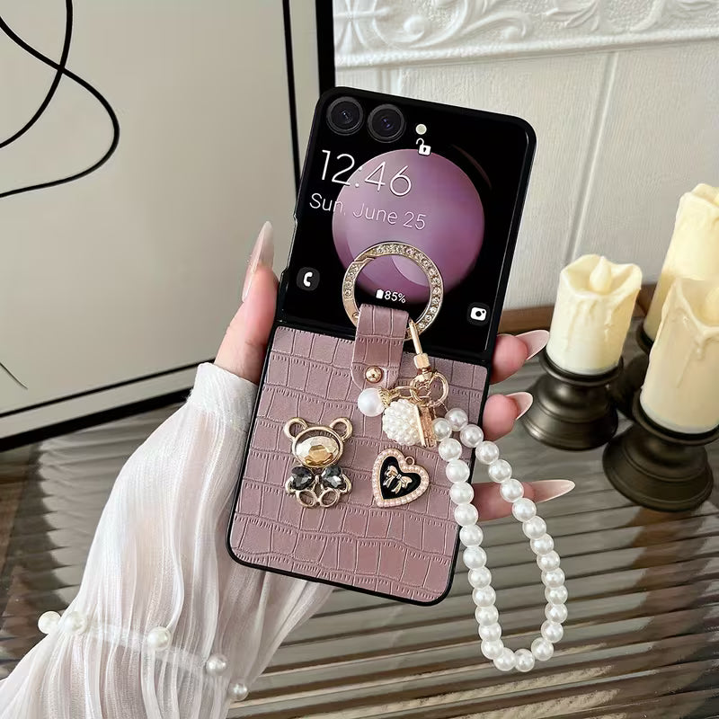 Pearl Darling Lock Flip Case