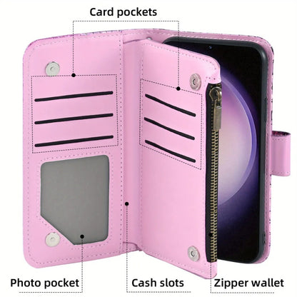 Glitter Phone Case with Wallet & Wrist Strap