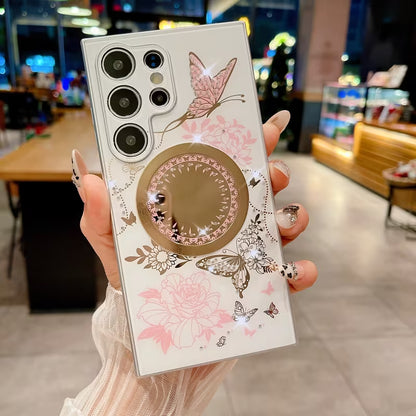 Butterfly Aura Floral Ring Case