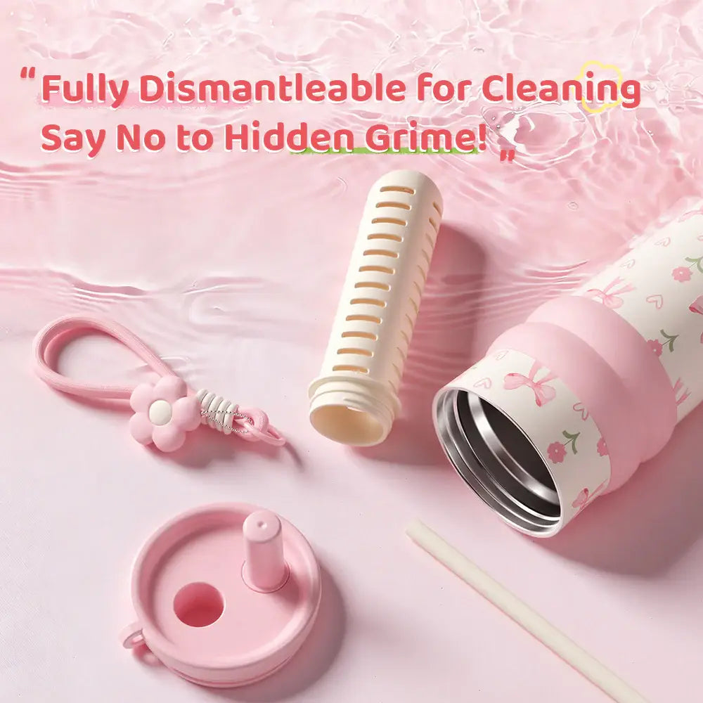 Daisy Bow Sip Thermal Tumbler