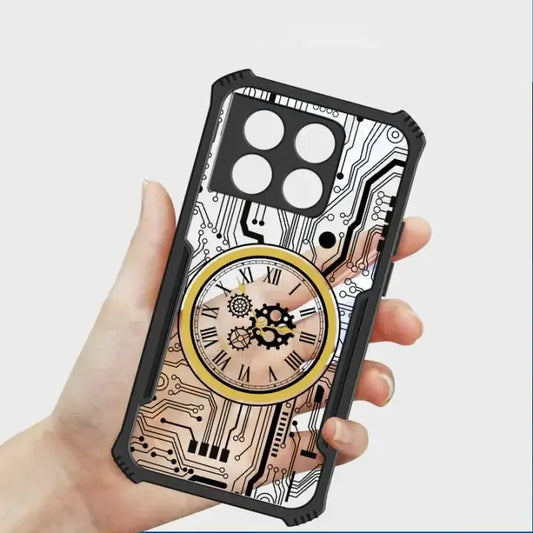 Futuristic Clock Circuit Board Clear Case - OnePlus