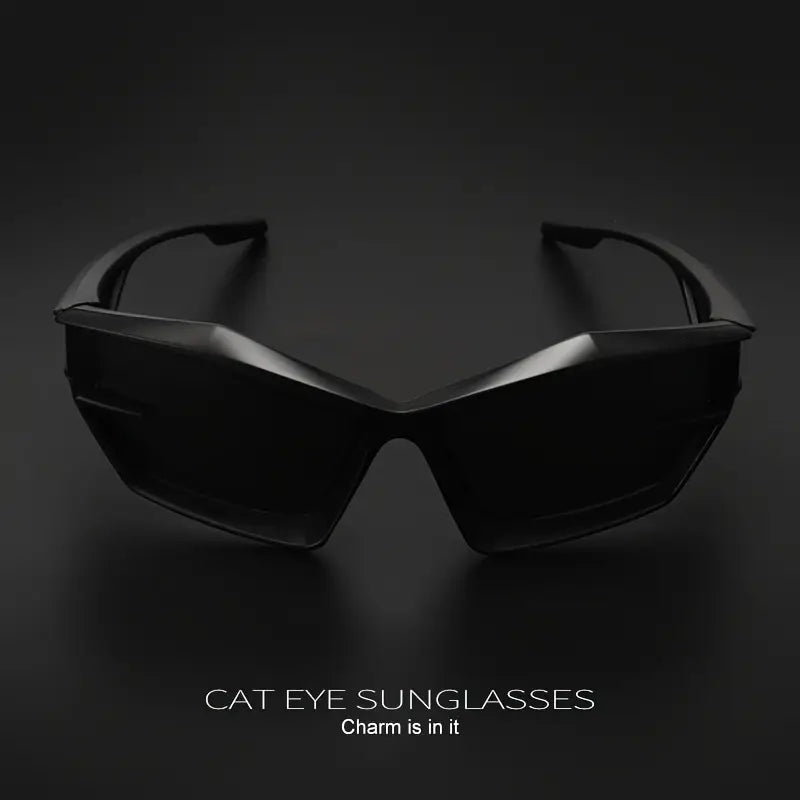 Sleek Crystal Cat-Eye Sunglasses