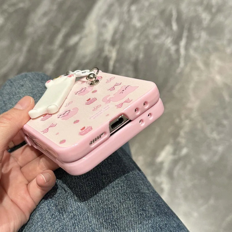 Cute Cat Strawberry Shortcake Case - Samsung