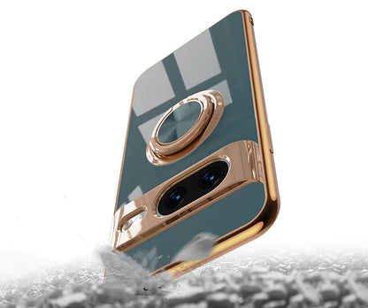 Electroplated Magnetic Ring Mobile Case - Google Pixel