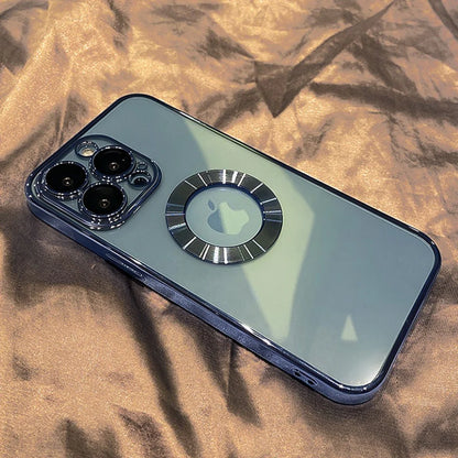 Clear Plating Logo Cut Soft Case - iPhone