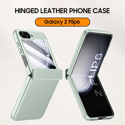 Galaxy Z Flip Series Refined Basics Luxe Leather Case