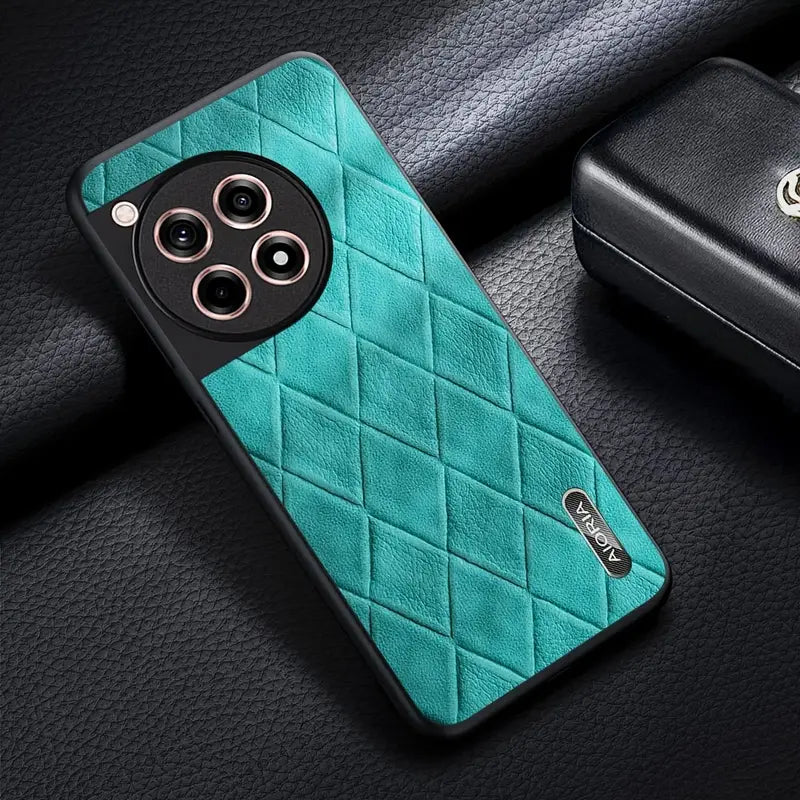 Luxurious Diamond-Stitched Leather Case - OnePlus