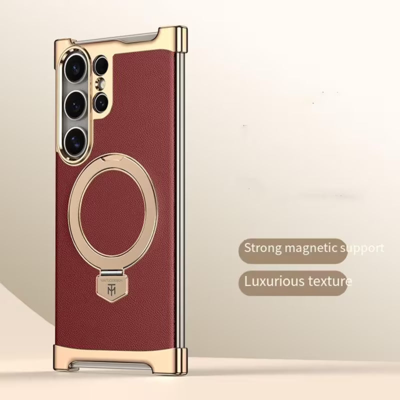 Prestige Leather Shield Ring Bracket Case