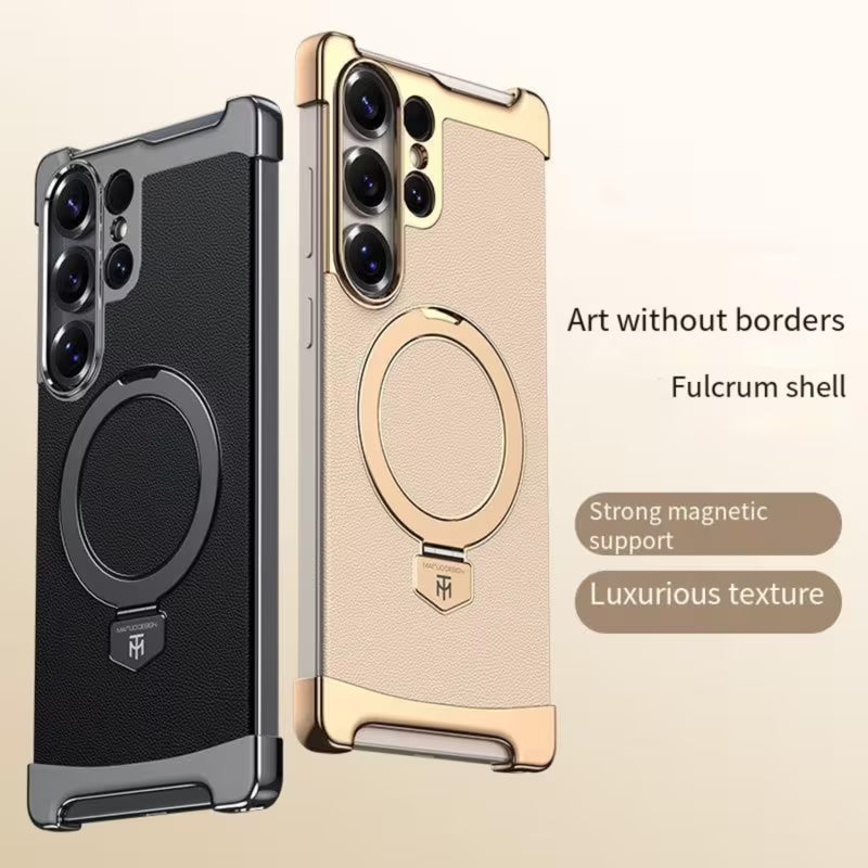 Prestige Leather Shield Ring Bracket Case