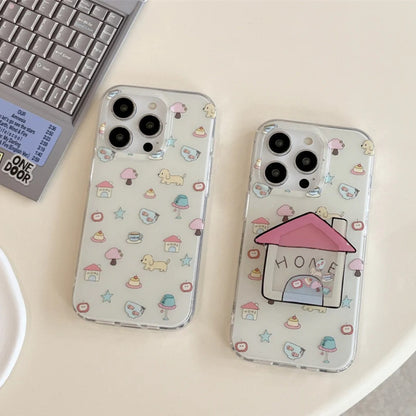 Whimsical Home and Puppy Design Case