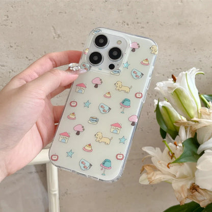 Whimsical Home and Puppy Design Case