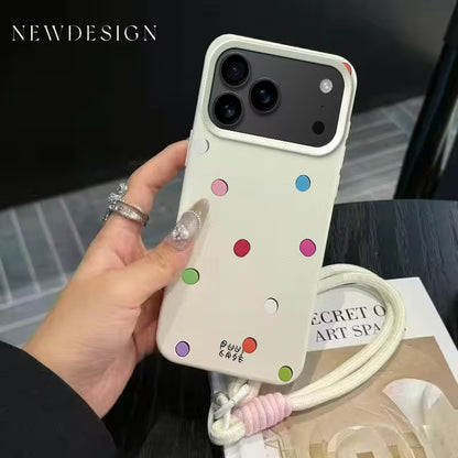Happy Rainbow Dots Case