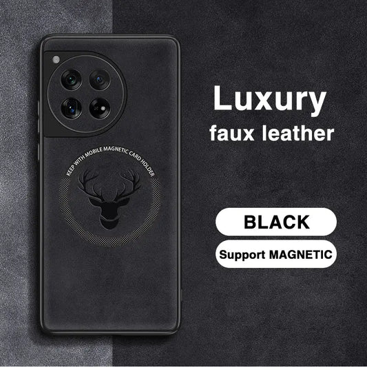 Luxury Deer Embossed Leather Case - OnePlus