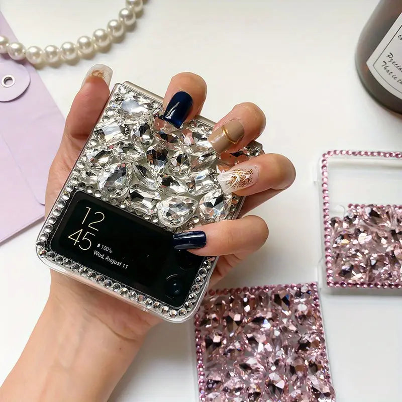 Luxe Diamond Sparkle Flip Case