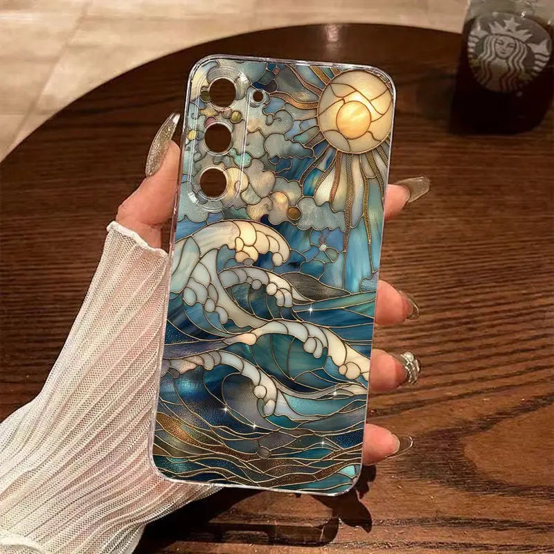 Ocean Sun Stained Glass Phone Case - Samsung