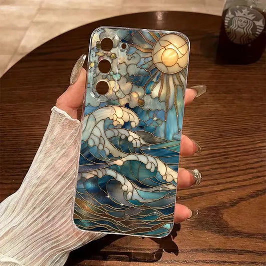 Ocean Sun Stained Glass Phone Case - Samsung