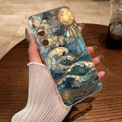 Ocean Sun Stained Glass Phone Case - Samsung