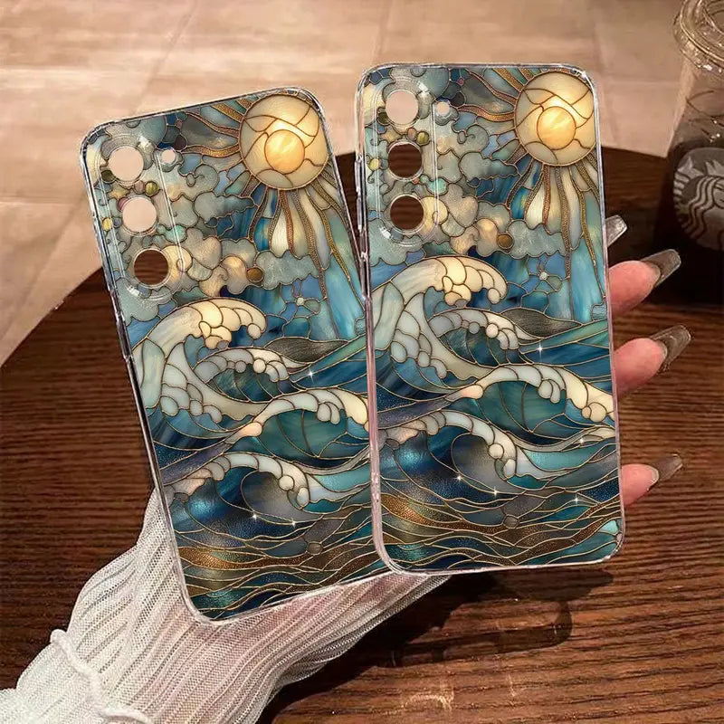 Ocean Sun Stained Glass Phone Case - Samsung