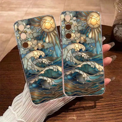 Ocean Sun Stained Glass Phone Case - Samsung