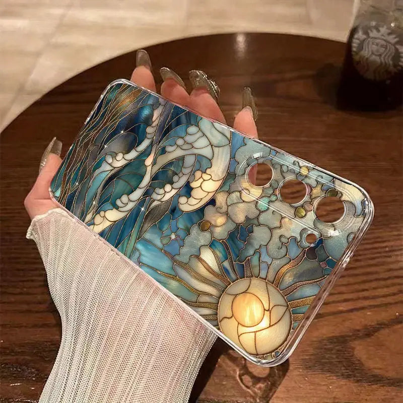 Ocean Sun Stained Glass Phone Case - Samsung