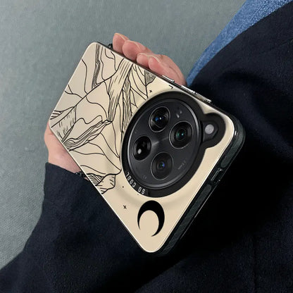 Elegant Mountain Line Art Protective Case - OnePlus