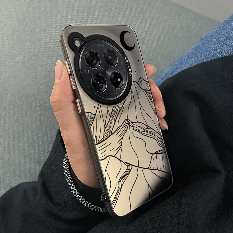 Elegant Mountain Line Art Protective Case - OnePlus