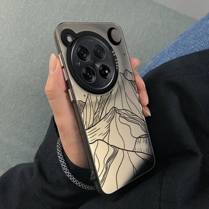 Elegant Mountain Line Art Protective Case - OnePlus